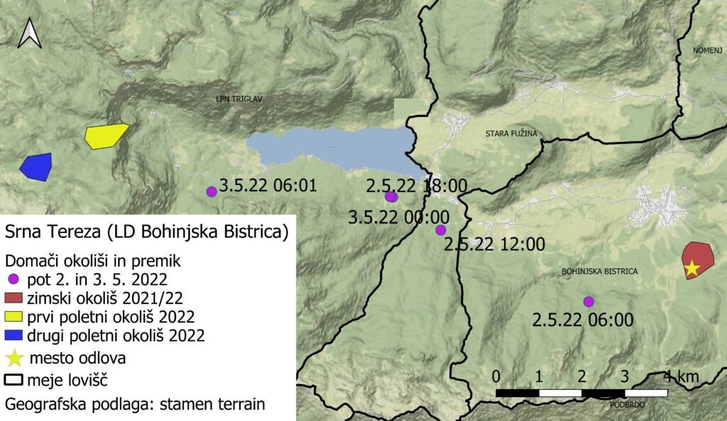 Come hanno trascorso l'estate le femmine di capriolo dotate di collare GPS in Slovenia? - Life Wolfalps EU