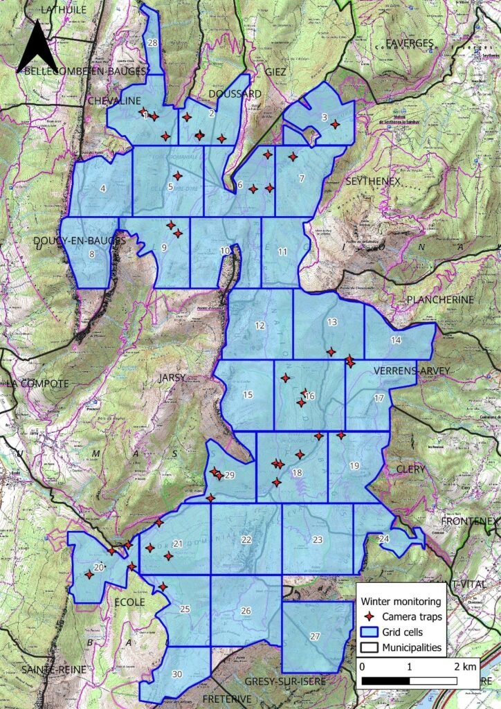 Bilan des activités hivernales de l’action C3 en France : Compréhension de la dynamique prédateur-proie Bilan des activités hivernales de l’action C3 en France : Compréhension de la dynamique prédateur-proie - Life Wolfalps EU